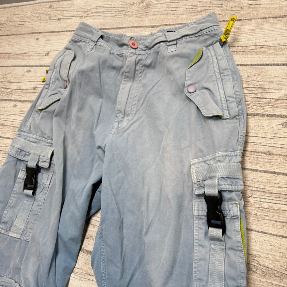 Nesi Cargo Pants Men's 30 Blue Convertible Relaxed Fit Tactical Utility Gorpcore